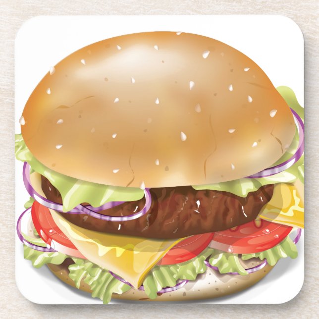 Dessous-de-verre Délicieux cheeseburger (Devant)