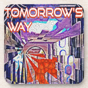 Dessous-de-verre Demain's Way Aujourd'hui Retro Future Art
