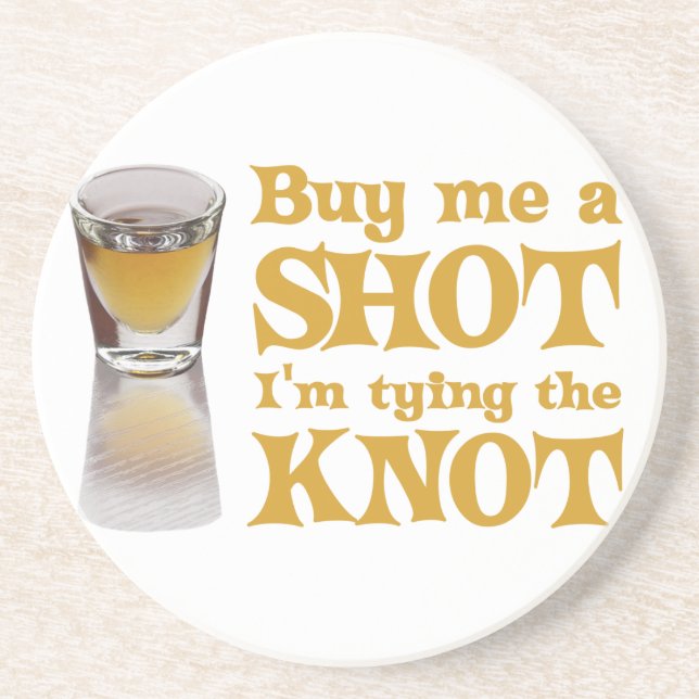 Dessous de verre d'enterrement de vie de jeune (Devant)