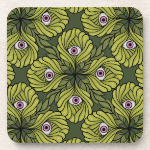 Dessous-de-verre Déplaisant mignon Plante printemps vert Imaginaire
