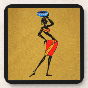 Dessous de verre des femmes d'Afrique