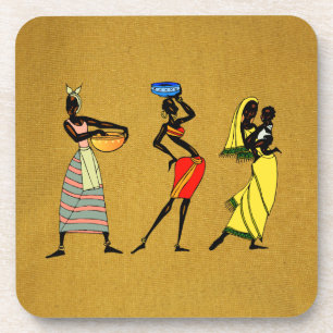 Dessous de verre des femmes d'Afrique