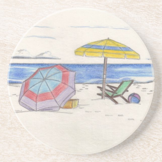 DESSOUS DE VERRE DES PARASOLS DE PLAGE (Devant)