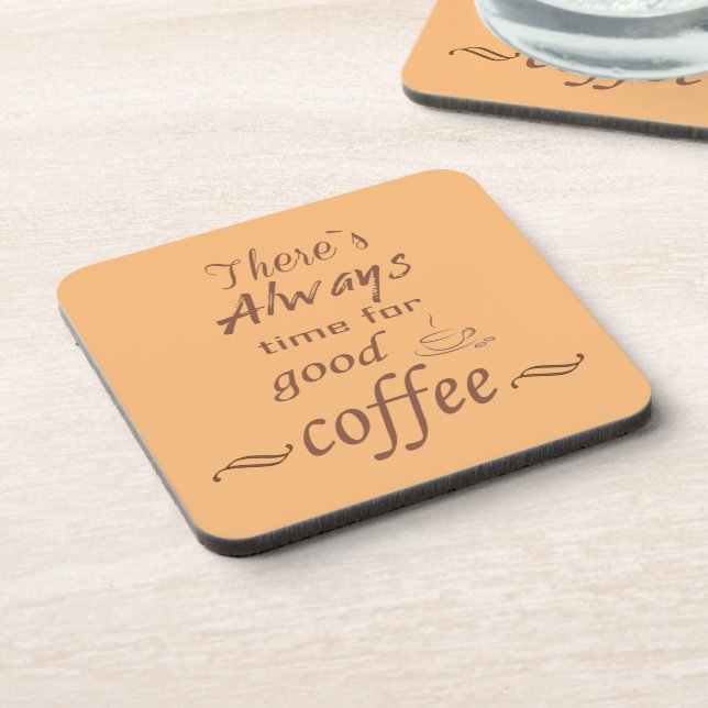 Dessous-de-verre des phrases de café amusantes (Côté gauche)