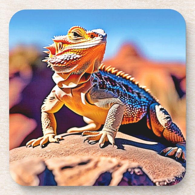 Dessous-de-verre Desert Lizard Gros plan (Devant)