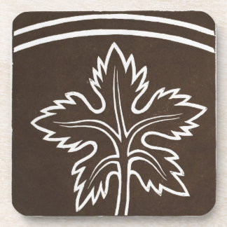 Dessous-de-verre Design d'art celtique irlandais vintage Feuille no