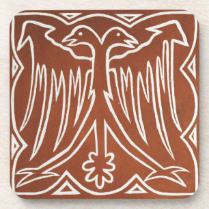 Dessous-de-verre Design d'art celtique irlandais vintage Red Bird