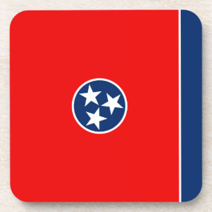 Dessous-de-verre Design du drapeau d'état du Tennessee