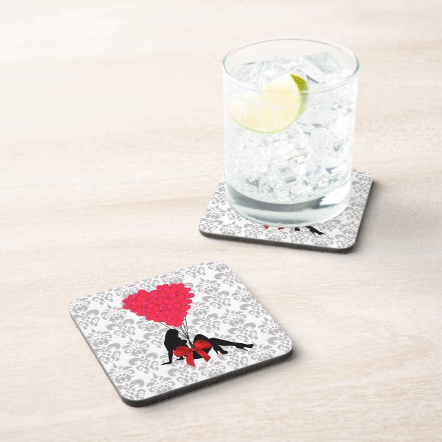 Dessous-de-verre Design valentines romantique (Côté Droit)