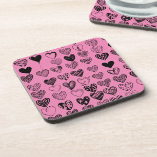 Dessous-de-verre Dessin de Beverly Coeur Noir adorable