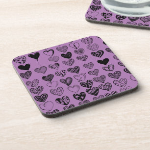 Dessous-de-verre Dessin de Beverly Coeur Noir adorable