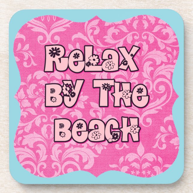 Dessous-de-verre Détendez-vous au bord de la plage (Devant)