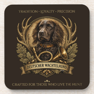 Dessous-de-verre Deutscher Wachtelhund , Logo de chasse