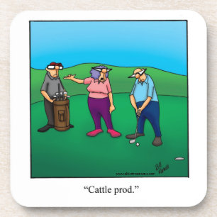 Dessous de verre D'Humour De Golf Pour Couple