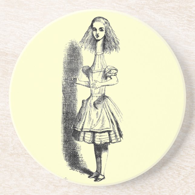 Dessous de verre d'illustration d'Alice (Devant)