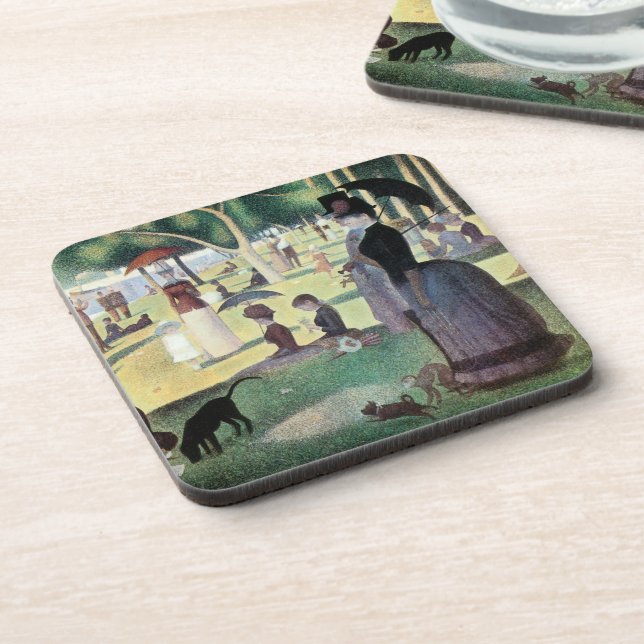 Dessous-de-verre Dimanche après-midi, île La Grande Jatte par Seura (Côté gauche)