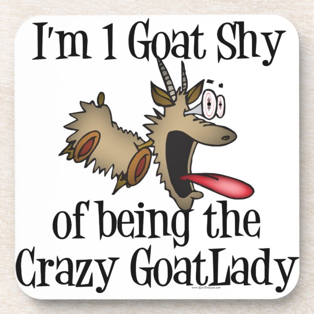 Dessous-de-verre Dingue Goat Lady GetYerGoat (Devant)