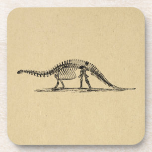 Dessous-de-verre Dinosaur Skeleton Art Vintage