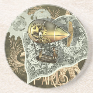 Dessous de verre dirigeables de grès de visite