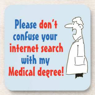 Dessous-de-verre Docteur Médicale Degré Non Recherche Internet
