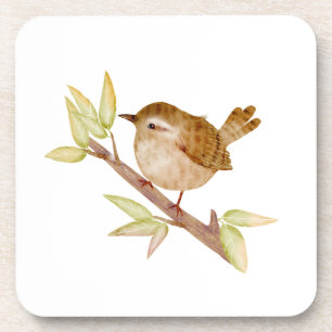 Dessous de verre d'oiseaux errants