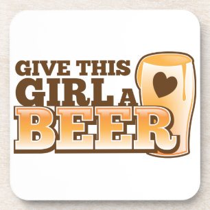 Dessous-de-verre Donnez à cette fille un ND de bière