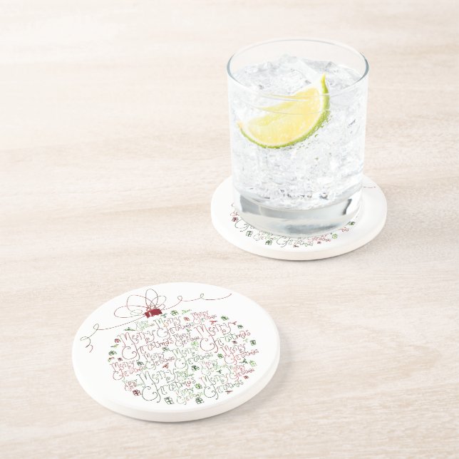 Dessous de verre d'ornement de Noël (Côté)