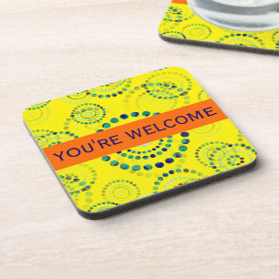 Dessous-de-verre Dots Circle Power Flowers II + votre backgr. & idé