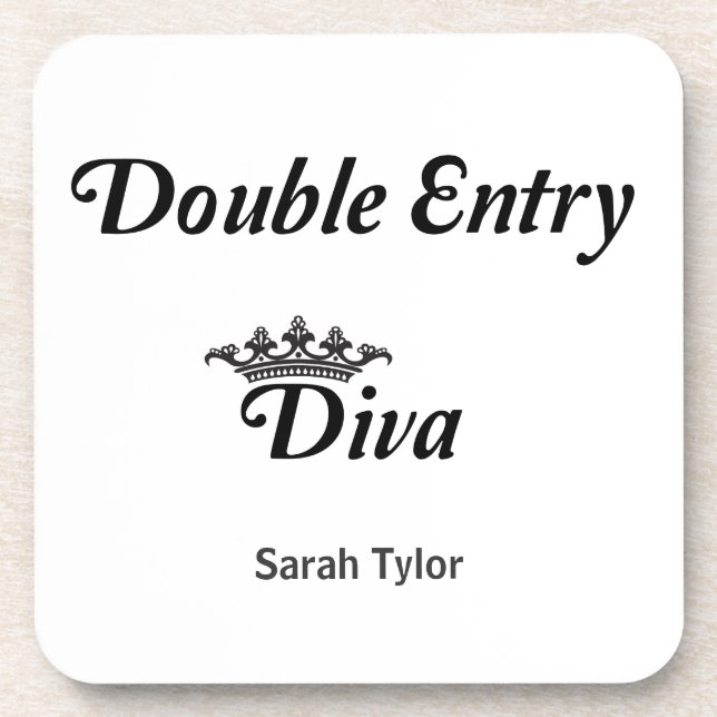 Dessous-de-verre Double Entry Diva (Devant)