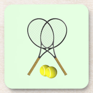 Dessous-de-verre Doubles de tennis Green