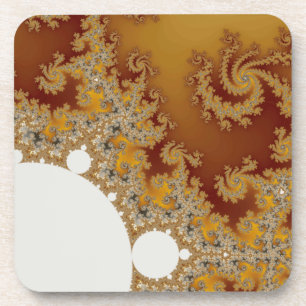 Dessous-de-verre Dragon blanc - Art fractal