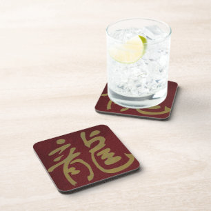 Dessous-de-verre Dragon chinois de calligraphie