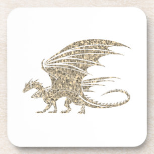 Dessous-de-verre Dragon de mosaïque Extraordinaire Golden