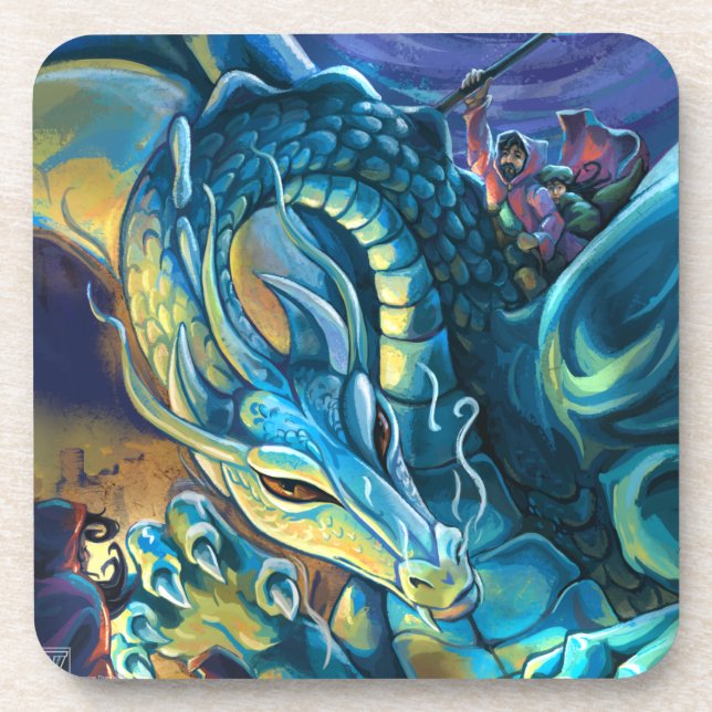 Dessous-de-verre Dragon Rider et Sorcerer (Devant)
