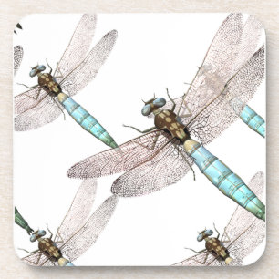 Dessous-de-verre Dragonfly Air Force en blanc