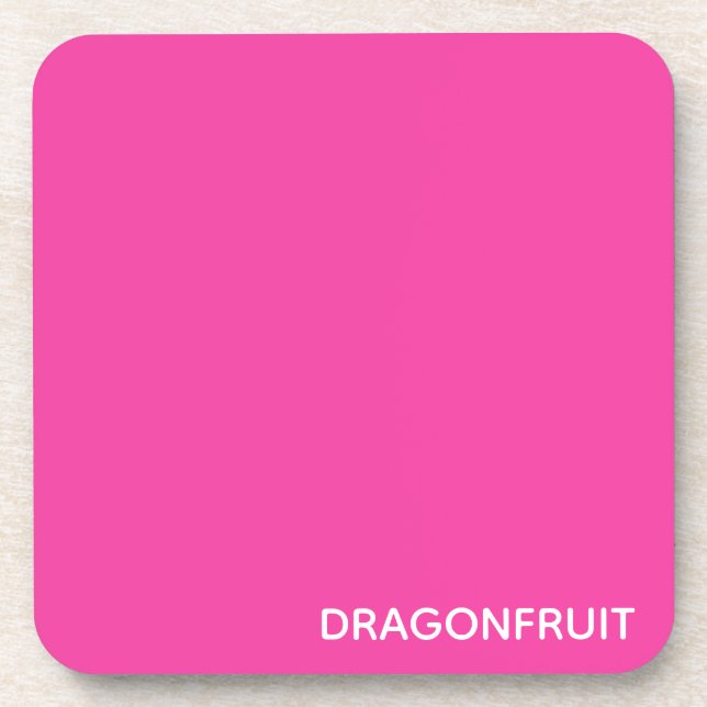 Dessous-de-verre Dragonfruit pink color (Devant)