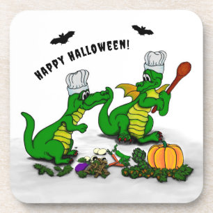 Dessous-de-verre Dragons - Joyeux Halloween ! Aujourd'hui je vais c