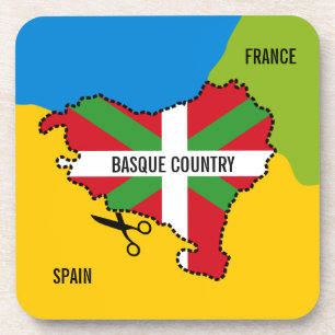 Dessous-de-verre Drapeau Basque Ikurriña, l'indépendance Basque d