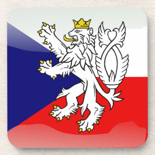 Dessous-de-verre Drapeau brillant tchèque