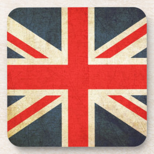 Dessous-de-verre Drapeau britannique à Grunge