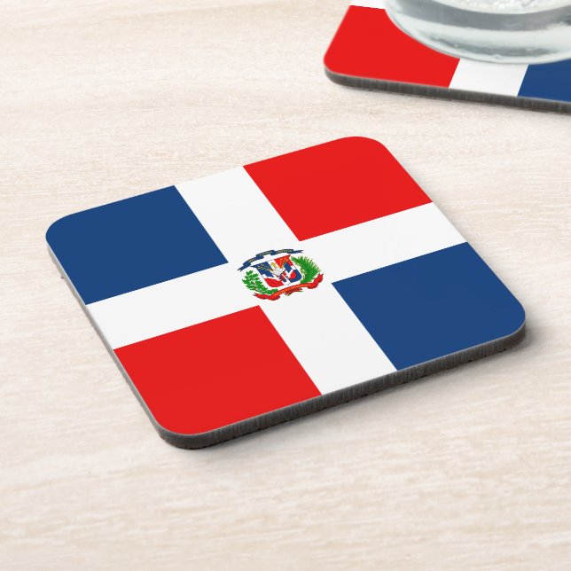 Dessous-de-verre Drapeau de la République Dominicaine (Côté gauche)