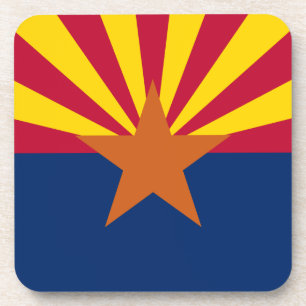 Dessous-de-verre Drapeau de l'Arizona, Américain L'État du cuivre