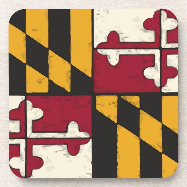 Dessous-de-verre Drapeau de l'État du Maryland (Devant)