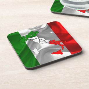 Dessous-de-verre Drapeau de ondulation italien