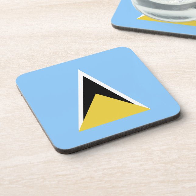 Dessous-de-verre Drapeau de Sainte-Lucie (Côté gauche)