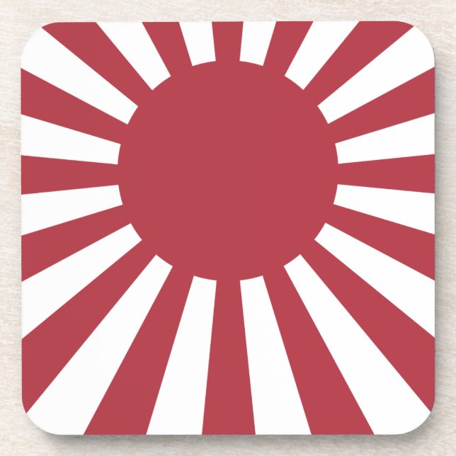 Dessous-de-verre Drapeau du soleil levant impérial du Japon, Edo à  (Devant)