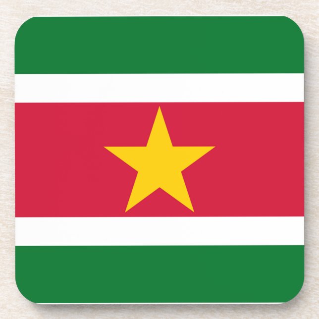 Dessous-de-verre Drapeau du Suriname (Devant)