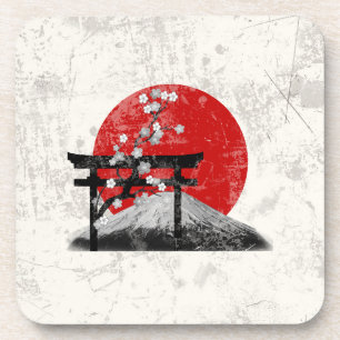 Dessous-de-verre Drapeau et symboles du Japon ID153