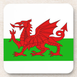 Dessous-de-verre Drapeau Gallois / Pays de Galles - Cymru haute qua