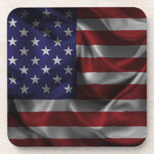 Dessous-de-verre Drapeau Patriotique Des États-Unis D'Amérique